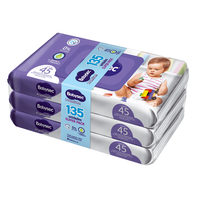 170473-800-auto Babysec Premium Toallas Húmedas Pack de 135 Unidades - Image 1