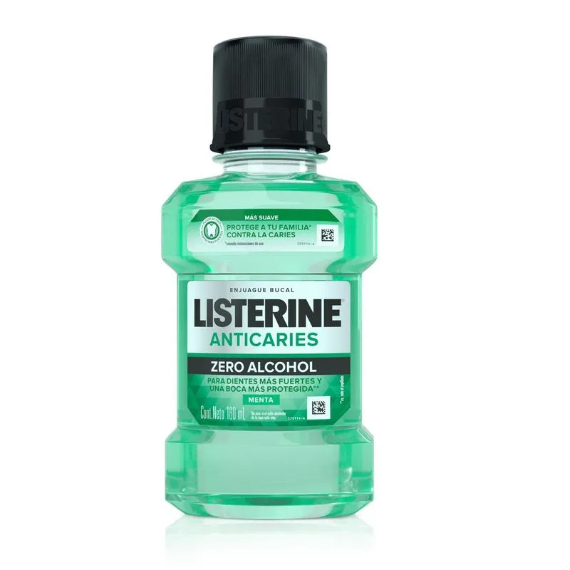 435795-800-auto Listerine Enjuague Bucal Anticaries Zero Alcohol 180ml - Image 1