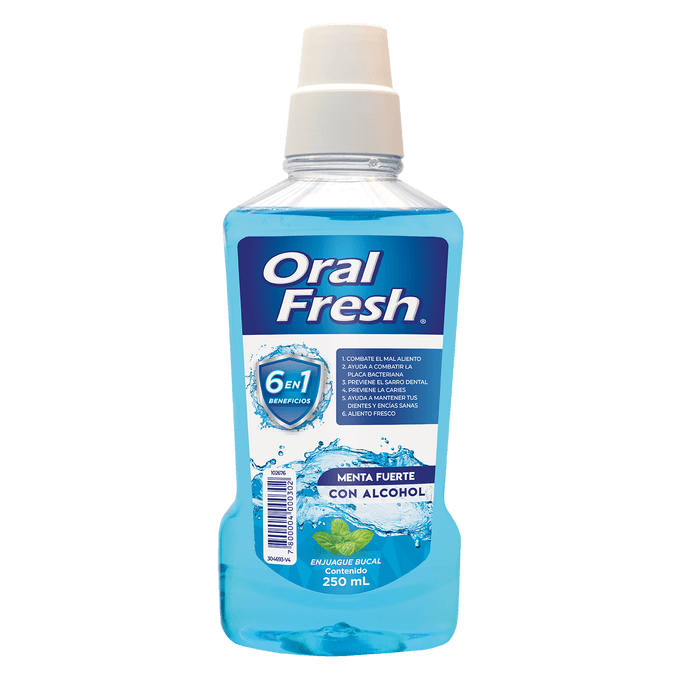 980856-CPENORF102 Oral Fresh Enjuague Bucal Menta Fuerte 250ml - Image 1