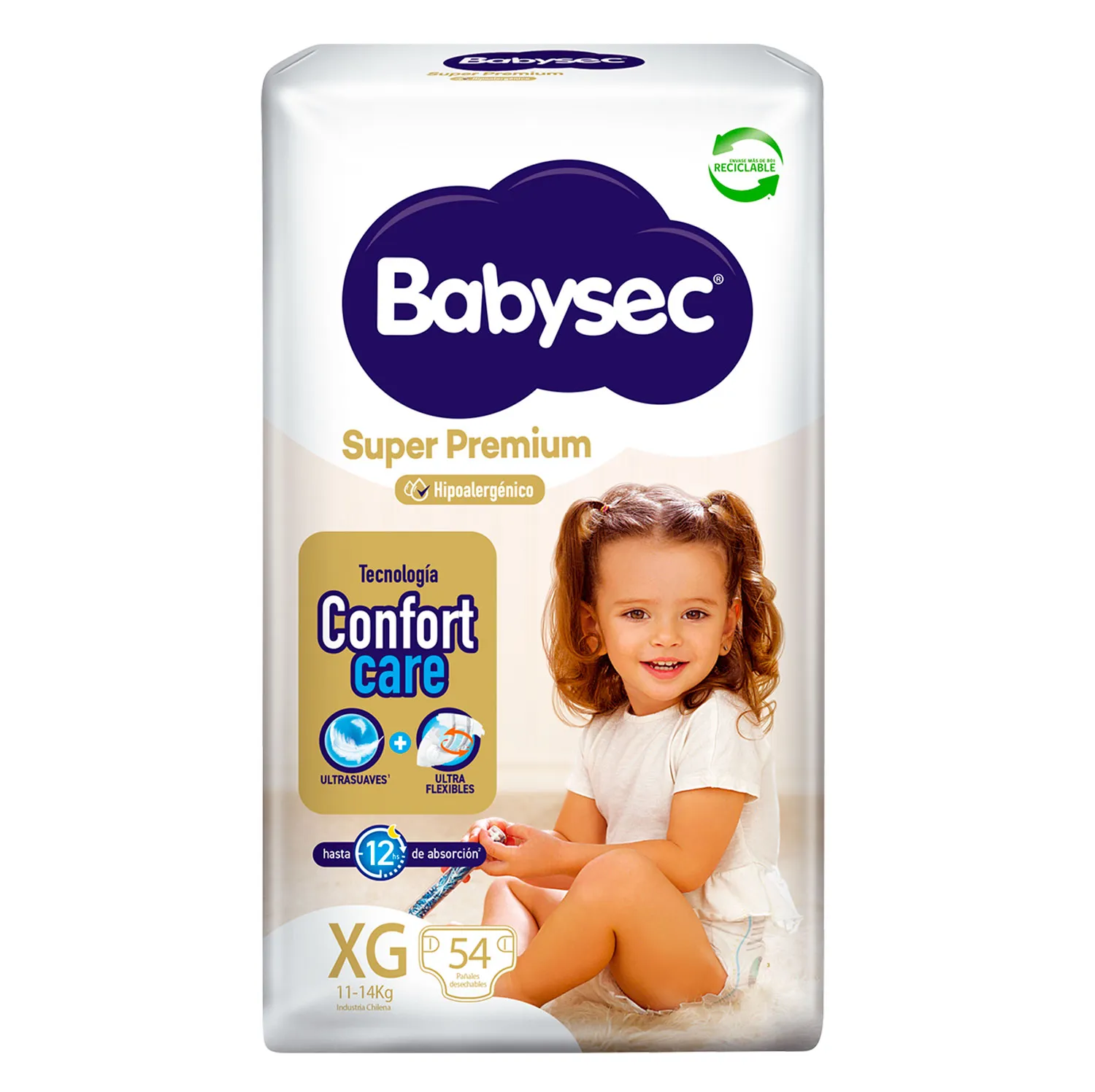 Pañales-Babysec-Super-Premium-Talla-XG-54-un Babysec Pañal Super Primium Talla XG 54 Unidades - Image 1
