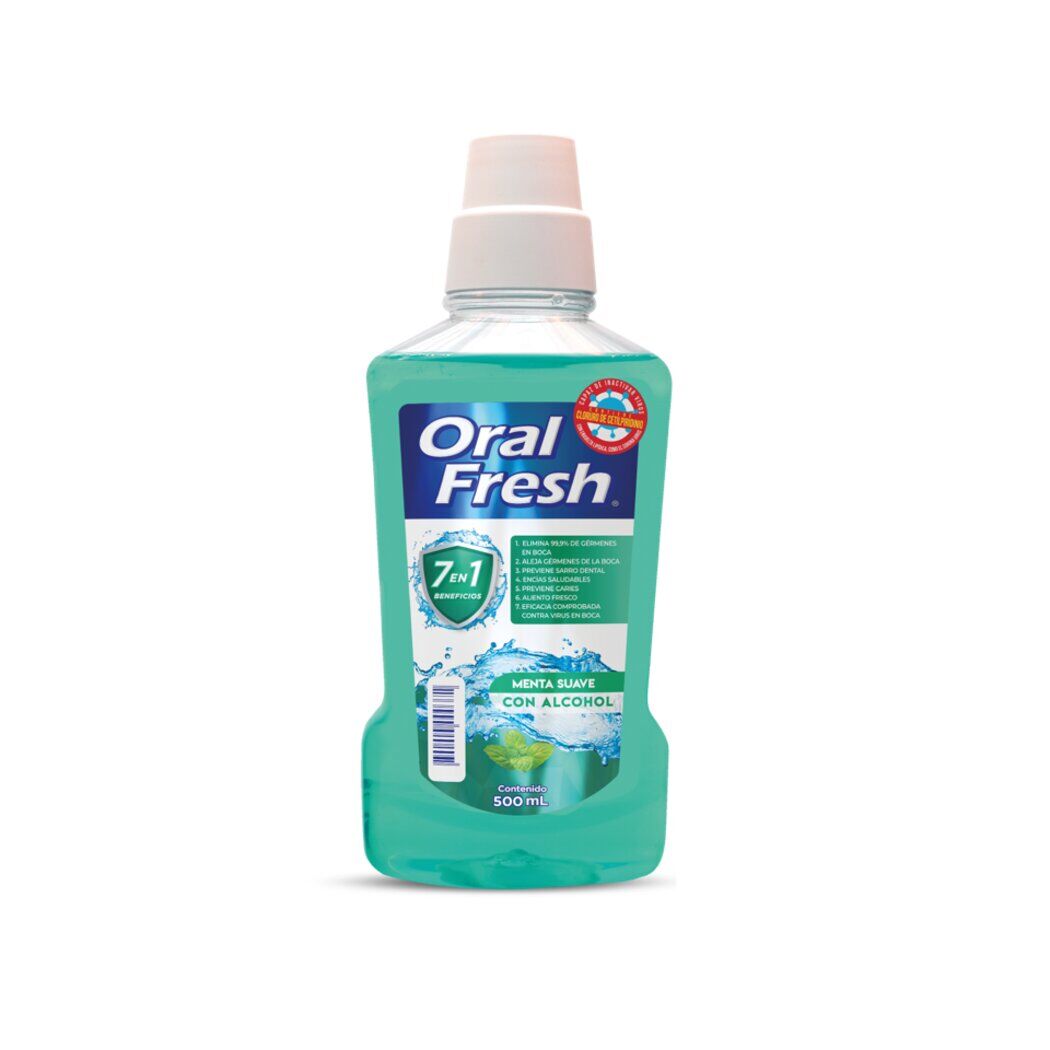 5350034 Oral Fresh Enjuague Bucal Menta Fresca 500ml - Image 1